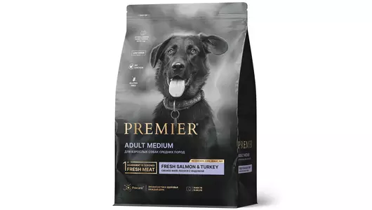 PREMIER Dog Medium Adult Salmon&Turkey Корм сух.филе лосося,индейка д/собак средних пород 10кг