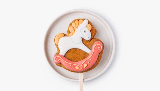 Пряник имбирный "Зимнее очарование" на палочке, 1 шт.