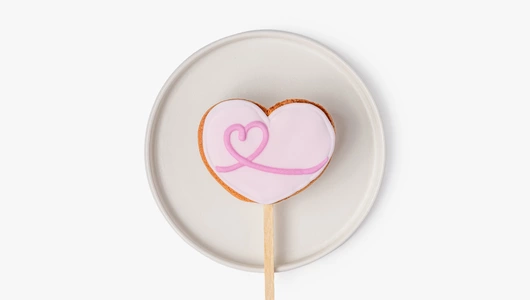 Пряник "День влюбленных" на&nbsp;палочке, 1 шт.