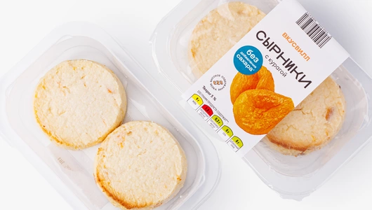 Сырники без добавленного сахара с курагой