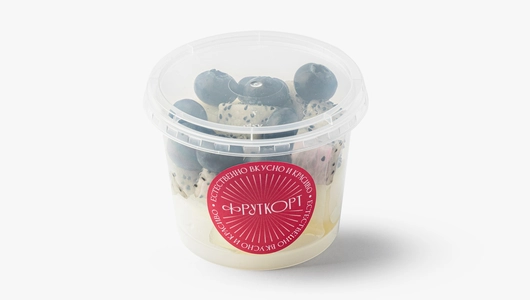 Фруктовый микс (дыня, питахайя, голубика), 170 г