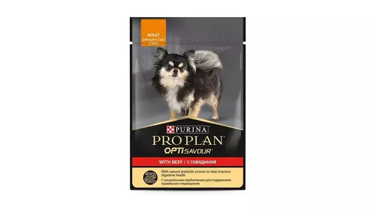 PRO PLAN Everyday Nutrition Small&Mini Adult Корм влаж.говядина соус д/собак пауч 85г