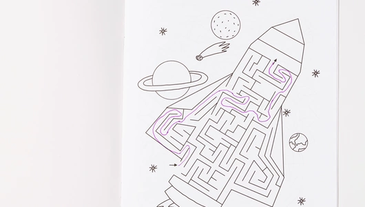 Книжка с заданиями "Космические лабиринты" Книжка с заданиями "Космические лабиринты"