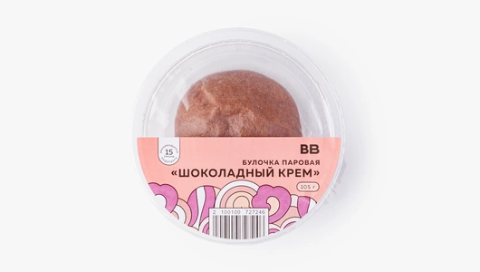 Булочка паровая "Шоколадный крем"