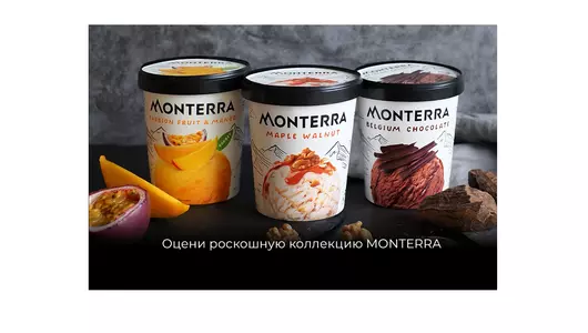 Мороженое Monterra Бельгийский шоколад 480 мл Мороженое Monterra Бельгийский шоколад 480 мл