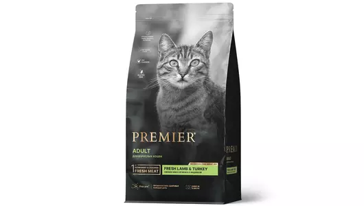 PREMIER Cat Adult Lamb&Turkey Корм сух.ягненок,индейка д/кошек 400г
