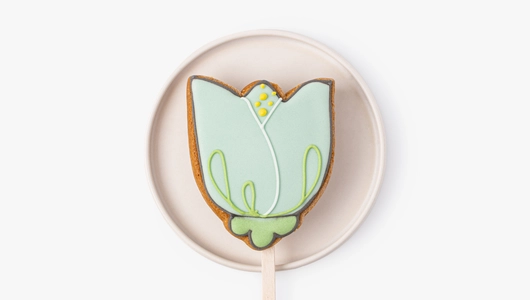 Пряник имбирный "8 марта" на&nbsp;палочке, 1 шт.