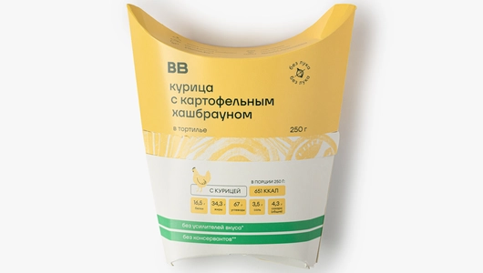 Курица с&nbsp;картофельным хашбрауном в&nbsp;тортилье