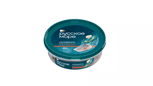 Сельдь филе-кусочки Русское море Аппетитная в масле 400 г
