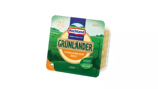 Сыр Hochland Grunlander 50% полутвердый 400 г