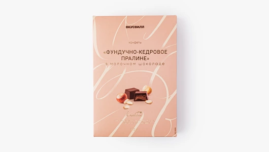 Конфеты "Фундучно-кедровое пралине" в&nbsp;молочном шок.