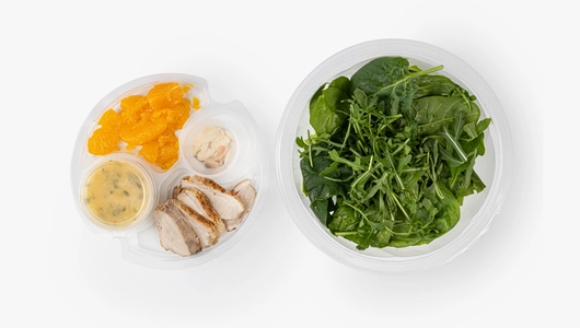 Салат с уткой су-вид и мандаринами