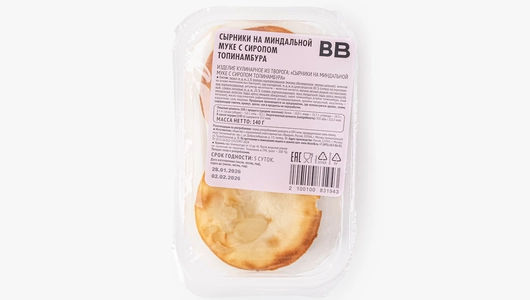 Сырники на&nbsp;миндальной муке с&nbsp;сиропом топинамбура