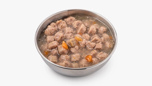 Корм полнорац. для&nbsp;стерилизованных кошек в&nbsp;соусе с&nbsp;лососем и&nbsp;доб.овощей 85г, BOWL WOW