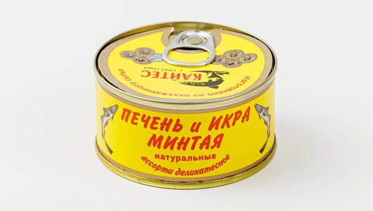 Печень и икра минтая, 120 г