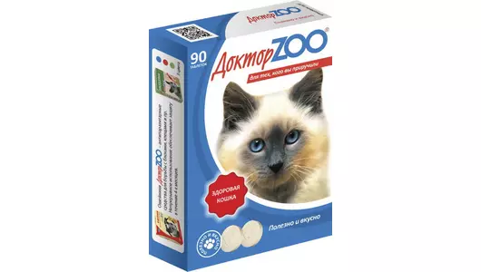 Дoктор Zoo Витамины Здоровая кошка  90 таб.