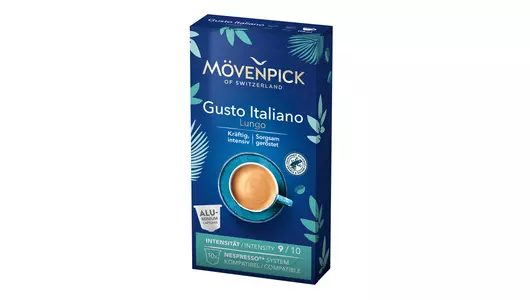 Кофе в&nbsp;капсулах Movenpick Gusto Italiano Lungo ALU 10 шт