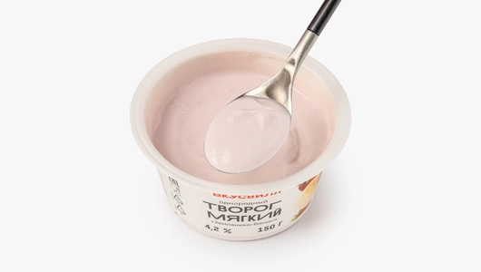 Творог мягкий "Земляника-банан" однородный 4,2%