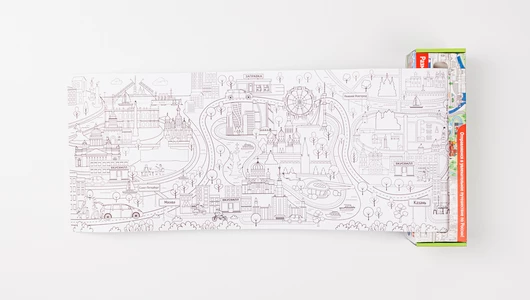 Раскраска "Путешествия по России", рулон Раскраска "Путешествия по России", рулон