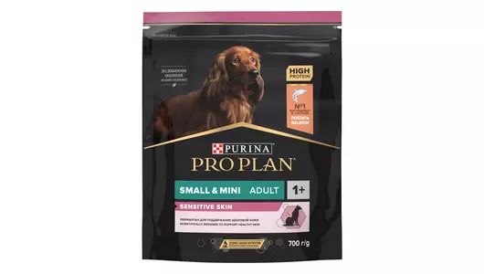 PRO PLAN Sensitive Skin Small&Mini Adult Корм сух.лосось д/собак мелких и карл.пород 700г