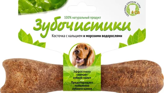 ДЕРЕВЕНСКИЕ ЛАКОМСТВА Зубочистики со вкусом морских водорослей д/собак средних пород 95г