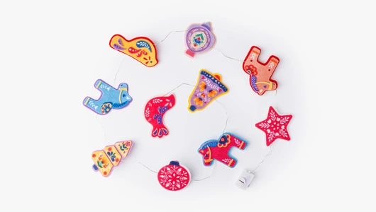 Набор для творчества "Дивные узоры" мягкая гирлянда из фетра