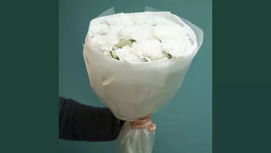 Белое облако хризантемы FMART by flowwow