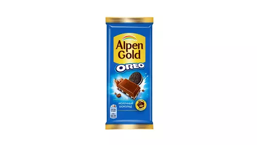 Шоколад молочный Alpen Gold Орео с&nbsp;начинкой со вкусом ванили и&nbsp;кусочками печенья 85 г