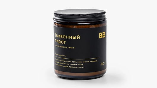 Ароматическая свеча "Тыквенный пирог"