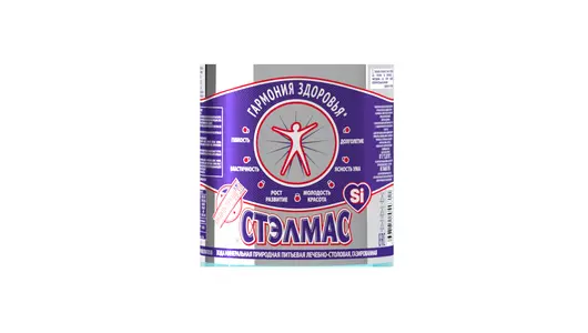 Вода минеральная Стэлмас Славяночка природная кремнистая лечебно-столовая газированная 1 л
