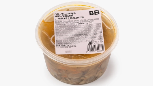 Суп "Рассольник" вегетарианский с&nbsp;грибами и&nbsp;сельдереем