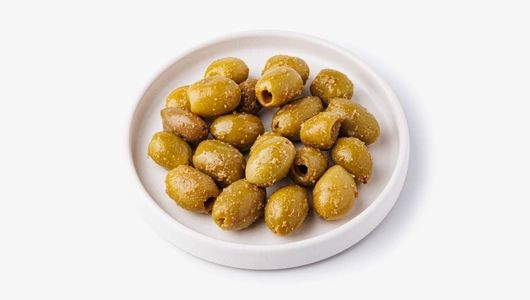 Оливки зеленые без&nbsp;косточки с&nbsp;имбирем и&nbsp;кориандром