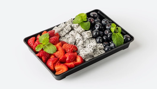 Фруктовый микс (голубика, питахайя, клубника)