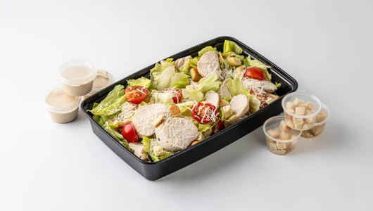 Большая порция салата "Цезарь" с курицей Большая порция салата "Цезарь" с курицей