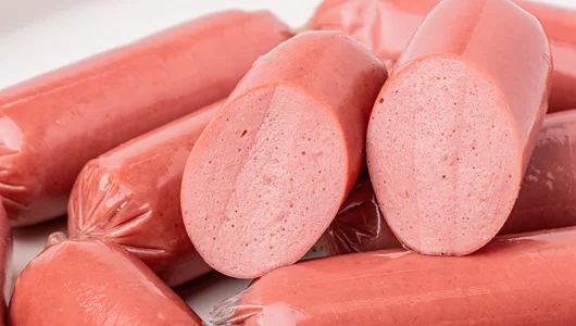 Сосиски куриные цветные