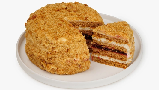 Бенто-торт "Медовый" с&nbsp;брусникой