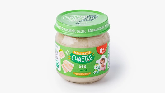 Пюре рыбное из хека, 80 г