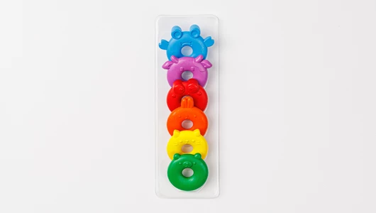 Восковые карандаши "Пончики", 6 шт Восковые карандаши "Пончики", 6 шт