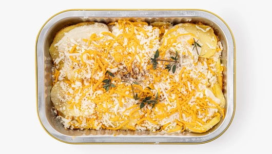 Гратен картофельный с&nbsp;моцареллой, чеддером и&nbsp;пармезаном