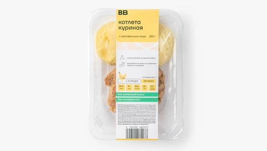 Котлета куриная с картофельным пюре