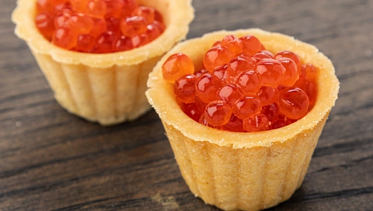 Икра кижуча из&nbsp;охлажденного сырья соленая пласт/б охл., 250 г