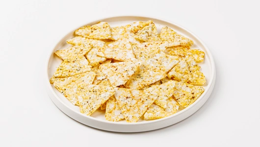 Чипсы цельнозерновые кукурузно-рисовые со вкусом "Соус Песто"