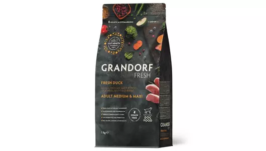 GRANDORF Fresh Med&Maxi Adult Duck&Potato Корм сух.утка,батат д/собак сред/круп.пор.1кг GRANDORF Fresh Med&Maxi Adult Duck&Potato Корм сух.утка,батат д/собак сред/круп.пор.1кг
