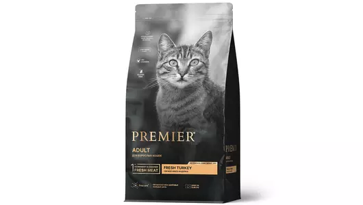 PREMIER Cat Adult Turkey Корм сух.индейка д/кошек 2кг