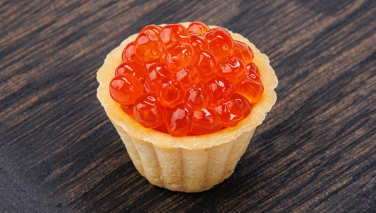 Икра кеты из охлажденного сырья соленая ст/б охл., 100 г