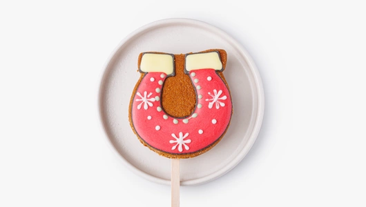 Пряник имбирный "Зимнее очарование" на палочке, 1 шт.