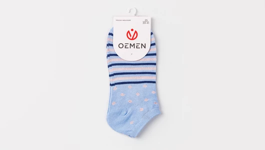 Носки женские голубые, размер 25 Носки женские голубые, размер 25