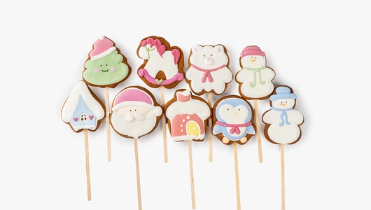 Пряник имбирный "Праздничная коллекция" на палочке