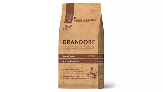 GRANDORF Med&Maxi Adult Duck/Turkey Корм сух.утка,индейка д/собак средних и крупных пород 10кг GRANDORF Med&Maxi Adult Duck/Turkey Корм сух.утка,индейка д/собак средних и крупных пород 10кг