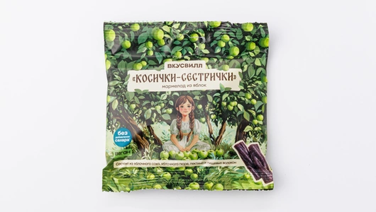 Мармелад "Косички-сестрички" из яблок, веган